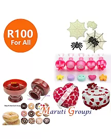 Spider Pop it Cutter , Doughnut Cookie cutter & Mix Shape mini cookie cutter