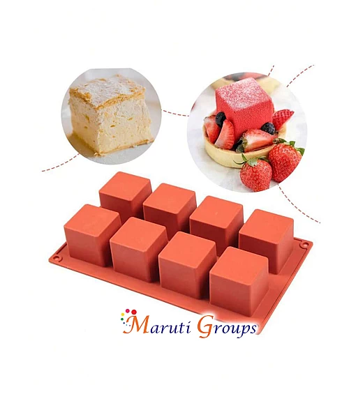 3D Square Mousse Cake Baking Silicone Mould