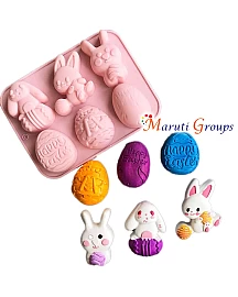 Easter Egg Bunny Silicone Mould – 19.6cm x 14.9cm
