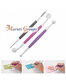 3pcs Fondant Modeling Tools Set Gum Paste for Cake Decorating - Baking tool