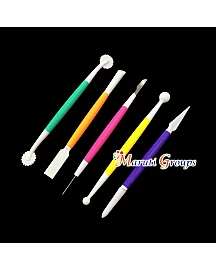 5pcs Fondant Modeling Tools Set Gum Paste for Cake Decorating - Baking tool