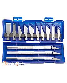 13-Piece Aluminum Alloy Craft Knife Tool Set with Box