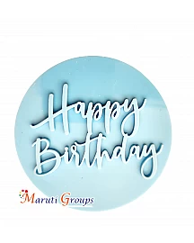 Happy Birthday Cookie and Press Cutter 