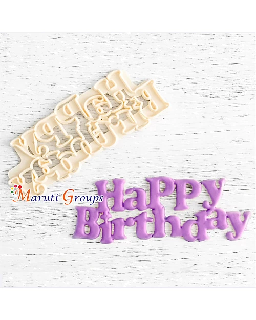 Happy Birthday - Celebration Cookie and Press Cutter