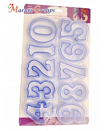 Big Number Cookie Cutter Set -Size : 8.5cm x 6.5cm