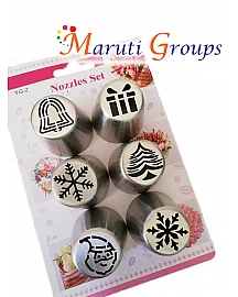 6pc Christmas Nozzle Set