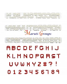 Pixel Alphabet Cookie Cutter