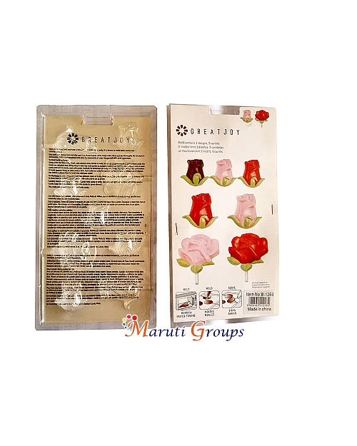 Lollipop Mold - Roses / Flower Mould Shape Chocolate Moulds - Bakeware - Cake Decorating / Plastic Chocolate Mold 28cm x 15cm
