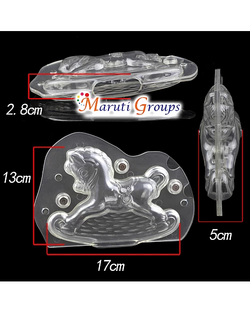 Polycarbonate Chocolate Rocking Horse 20cm Chocolate Moulds - Bakeware - Cake Decorating
