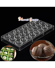 Polycarbonate Semi-Sphere / Round Chocolate Mould - Bakeware - Cake Decorating