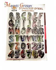 Metal Alphabet Cutters and Numbers cookie Cutters , 2.8x3cm