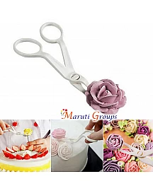 Flower Scissors Pastry Scissors Cream Flower Transfer Tool Sugar Flip Tray Clipper - Baking Sugar Cutting Tool