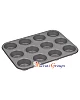 12 Cupcake Baking Tray / Pan for Cake Decorating - Baking Tool | Qty 10