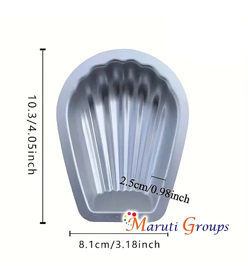 1pc Shell Madeleine Baking Tray Molds – 10.1cm x 8.1cm