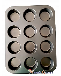 12 Cupcake Baking Tray / Pan for Cake Decorating - Baking Tool | Qty 10