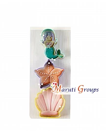 3pc Mermaid Starfish Seashell Cookie Cutter Set / Steel Cutter