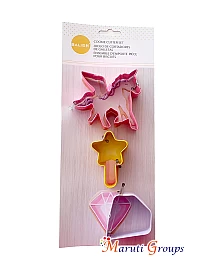 3pc Unicorn Star Diamond Cookie Cutter Set / Steel Cutter