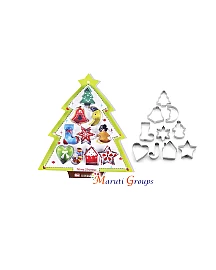 Christmas Cookie Cutter Set – 10pcs Christmas Biscuit Molds in Festive Shapes