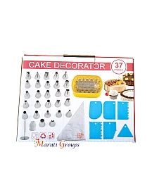 37pc Cake Decorator Set - Baking Tools for Cake Decorating (Piping Bag, Nozzle, Cake Scraper)