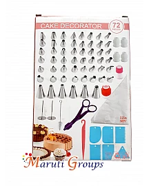 72pc Cake Decorator Set - Baking Tools for Cake Decorating  ( Piping Bag,Nozzle,Cake Scraper)