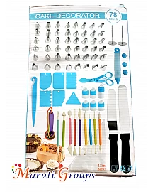 78pc Cake Decorator Set - Baking Tools Cake Decorating  Measuring Spoon, Nozzle,Cake Scraper