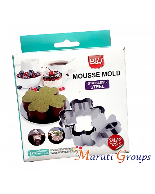 Flower Mousse Mold 3pc Set