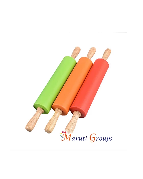 Fondant Silicone Rolling Pin Assorted Color - 44cm x 5cm