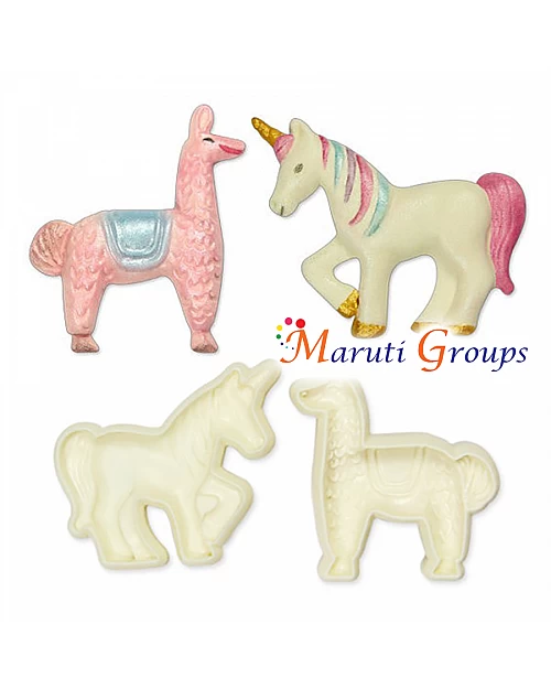Llama & Unicorn Pop It Cutter Set