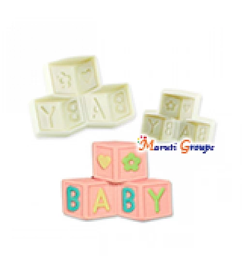 ABC Blocks Pop It Cutter - Cake Decorating Too