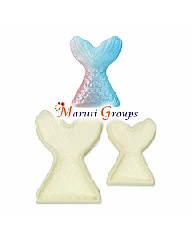 Mermaid Tail Pop It Cutter Set - Fondant and Cake Decorating Tool