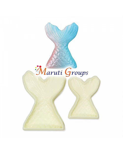 Mermaid Tail Pop It Cutter Set - Fondant and Cake Decorating Tool