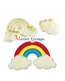 Rainbow Pop It Cutter Set – 2 Sizes for Fondant, Cookie & Biscuit Decorating
