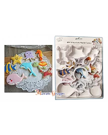 Sea Animals / Sea Life / Sea Creatures Cutters - Whale, Dolphin, Octopus, Crab, Turtle, Fish, Starfish, Seahorse - 8pc Set