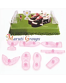 Soccer Field Cookie Cutter Set - Football Field, Goal, Ball Shape Cutter for Cake Decorating