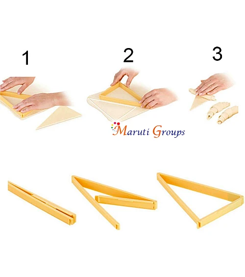 Croissant Dough Cutter Plastic Triangle Bread Line Mould