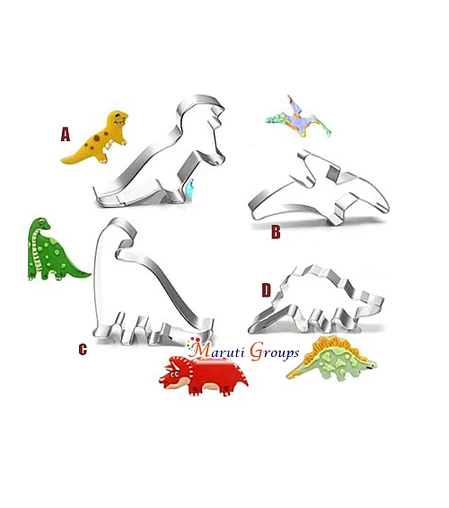 1 PC Dinosaur Cookie Cutter - Tyrannosaurus Rex Stainless Steel 10cm x 3.8cm | Height: 2.5cm