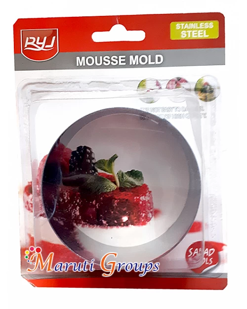 Round/Circle Mousse Mould – Stainless Steel 8cm | Height 4cm