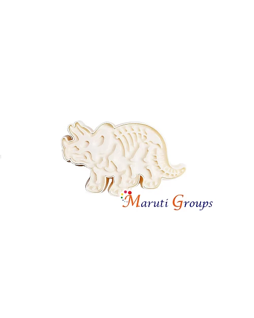 1 PC Dinosaur Triceratops Cookie Cutter – Food Grade Plastic