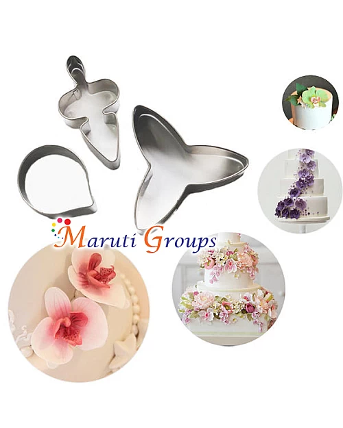 Moth Orchid Flower Cutter Set - Stainless Steel