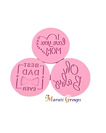 Best Dad Ever Cake Stamp – Round Fondant Embosser Cookie Stamp (8cm) – Father’s Day Cookie Cutter Press