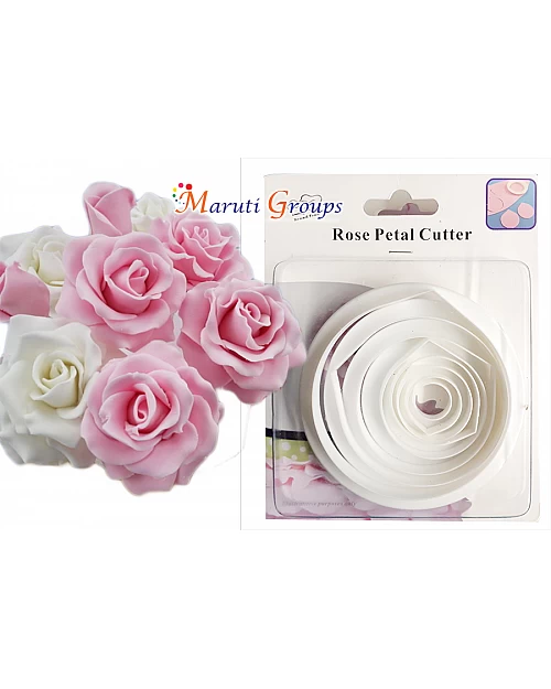 Rose Petal Cutter 8pc Set | Fondant, Sugarcraft, Cake Decorating