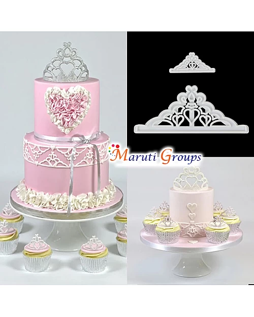 Crown/Tiara Cookie Cutter Set - Fondant and Cookie Moulds