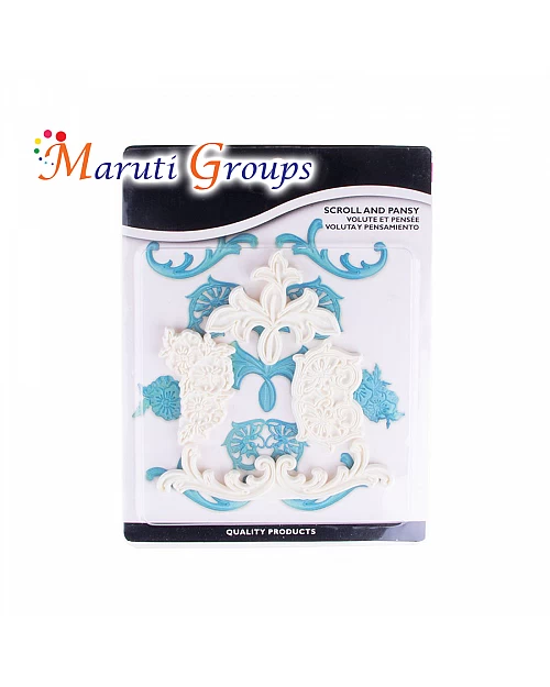 4pc Scroll & Pansy Cutter Set