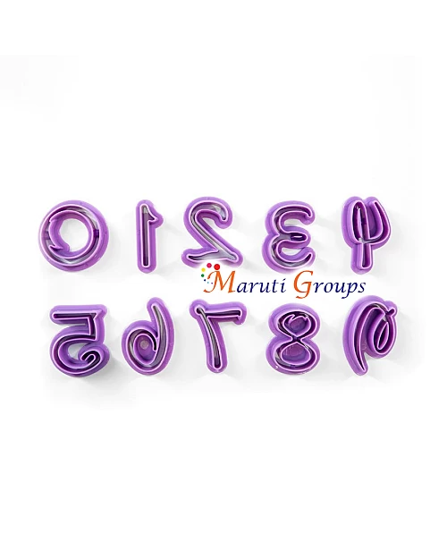 Disney Font Number Cookie Cutter Set