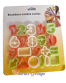 21pc Numbers & Shapes Cookie Cutter Set
