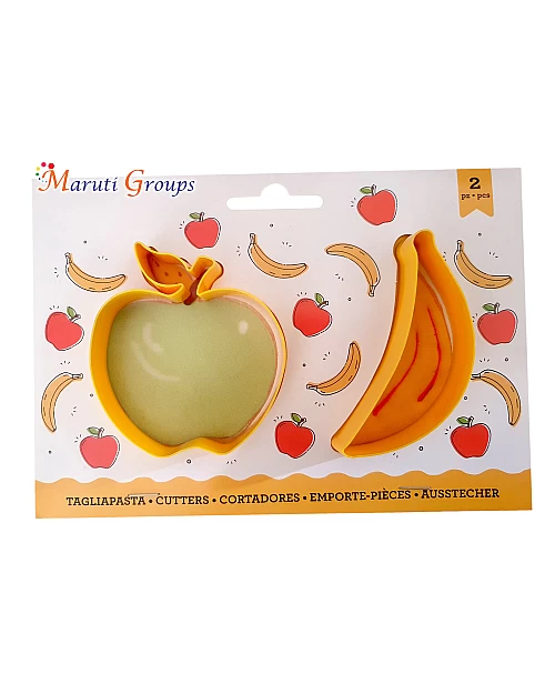 Apple and Banana Cookie Cutter Set