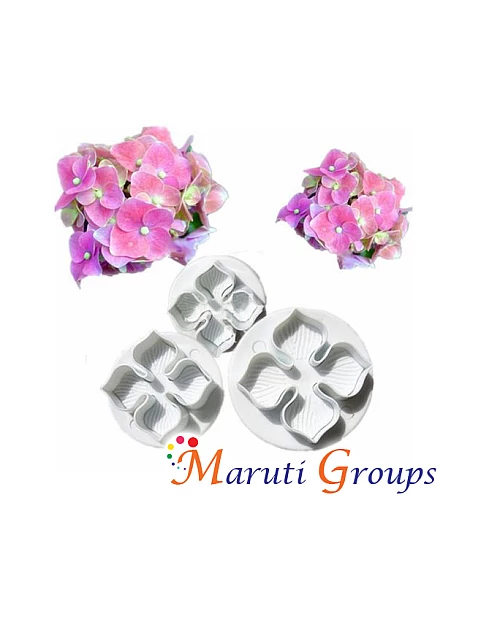 Hydrangea Plunger Cutter - 3pc Plastic Set