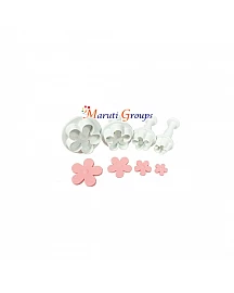 3pc Flower Spiral Plunger Cutter / Cookie cutter