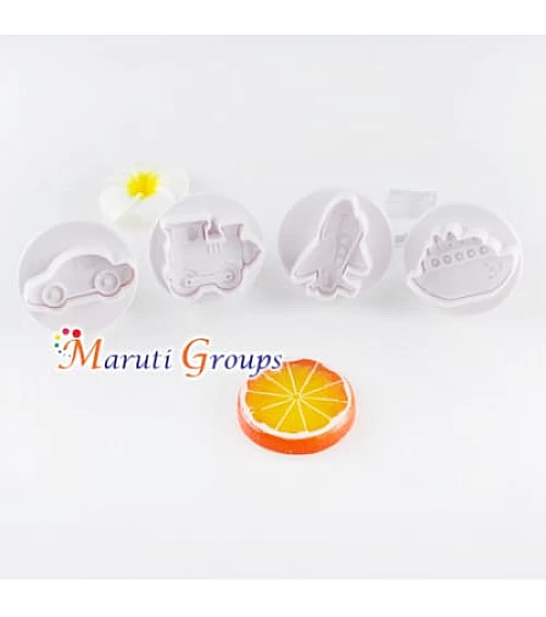 Vehicles / Transport Plunger Cutter Set - Car, Airplane, Train, Ship Cookie Cutters