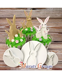 3pc Bunny / Rabbit Plunger Cutter Set